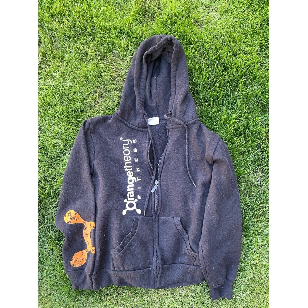 Orangetheory Black Hoodie with Orange Logo